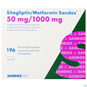 Sitagliptin metformin sand. 50/1000mg comp pell196