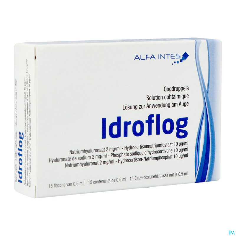 Idroflog solution opthalmique fl    15x0,5ml