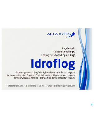Idroflog solution opthalmique fl    15x0,5ml