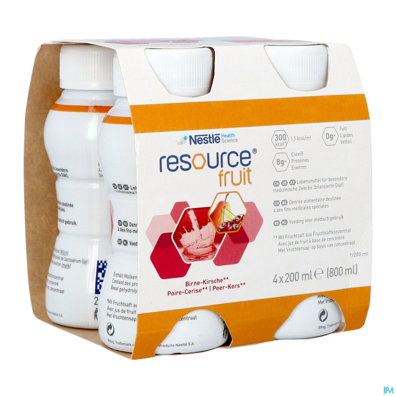 Resource fruit poire cerise    4x200ml 12415255