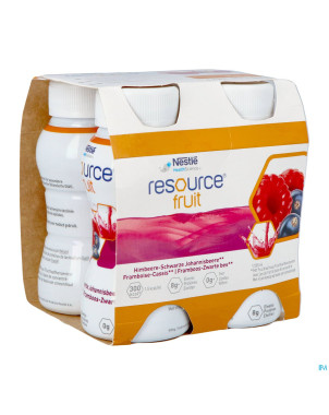 Resource fruit framboise cassis   4x200ml 12415273