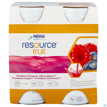 Resource fruit framboise cassis   4x200ml 12415273