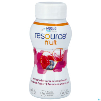 Resource fruit framboise cassis   4x200ml 12415273
