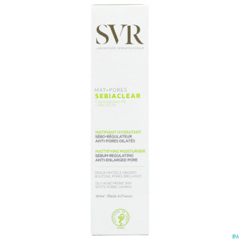 Svr sebiaclear creme mat + pores tube 40ml