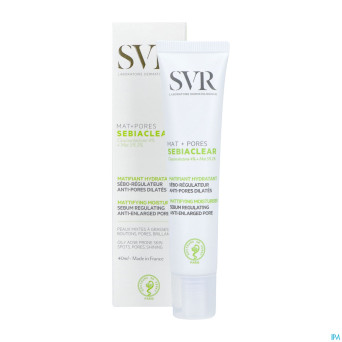 Svr sebiaclear creme mat + pores tube 40ml