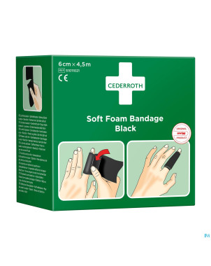 Cederroth autoadhesive noir    6cmx4,5m 51011021