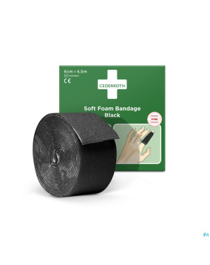 Cederroth autoadhesive noir    6cmx4,5m 51011021