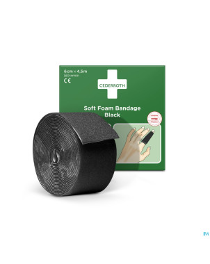 Cederroth autoadhesive noir    6cmx4,5m 51011021