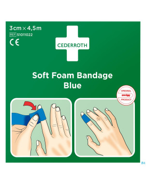 Cederroth autoadhesive bleu    3cmx4,5m 51011022