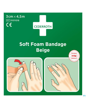 Cederroth autoadhesive brun    3cmx4,5m 51011018