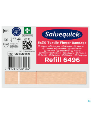 Salvequick pansement extra longue textile    6496