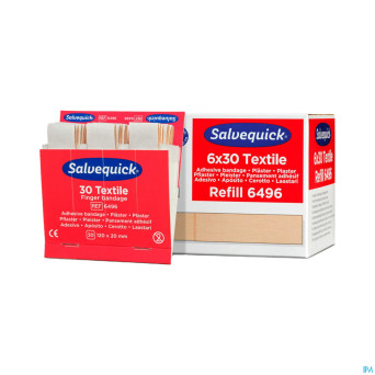Salvequick pansement extra longue textile    6496