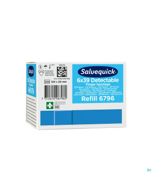 Salvequick pansement extra langue bleu    6796