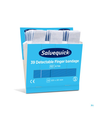 Salvequick pansement extra langue bleu    6796