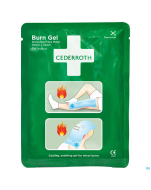 Cederroth burn gel compres.visage 30x40cm 51011014
