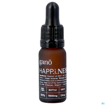 Gano care happiness 15% cbg&cbd oil    10ml