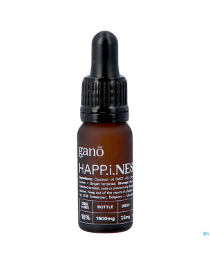 Gano care happiness 15% cbg&cbd oil    10ml