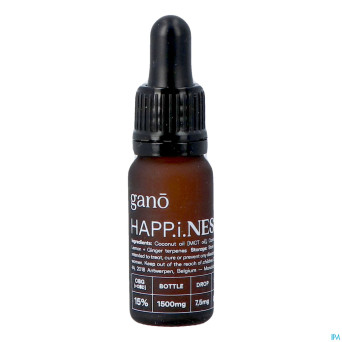 Gano care happiness 15% cbg&cbd oil    10ml