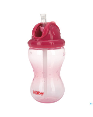 Nuby flip it gobelet a/goutterose 12m+ 360ml