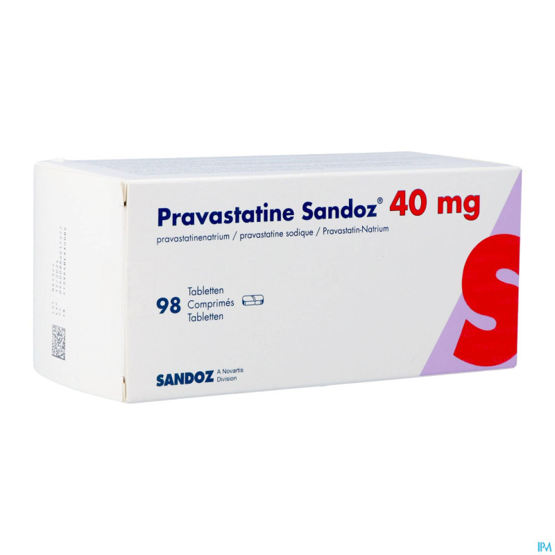 Pravastatine sandoz pi pharma 40mg    comp 98 pip