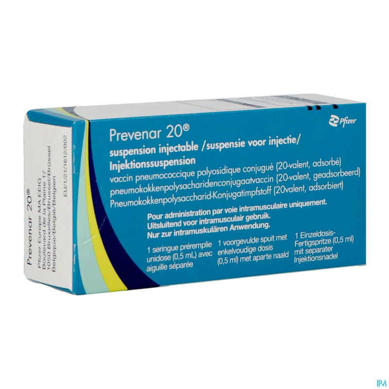 Prevenar 20 susp inj ser prer. 0,5ml