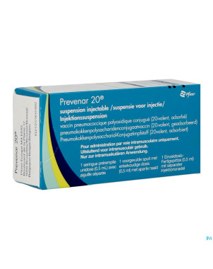 Prevenar 20 susp inj ser prer. 0,5ml