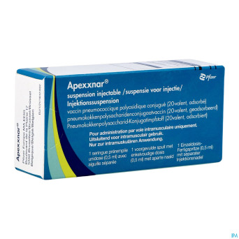 Prevenar 20 susp inj ser prer. 0,5ml