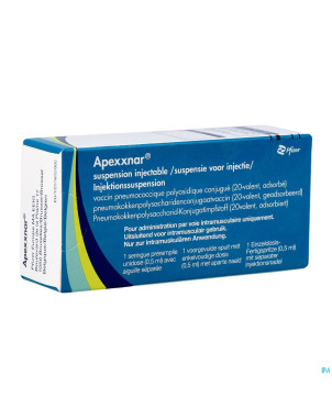 Prevenar 20 susp inj ser prer. 0,5ml