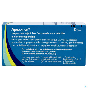 Prevenar 20 susp inj ser prer. 0,5ml