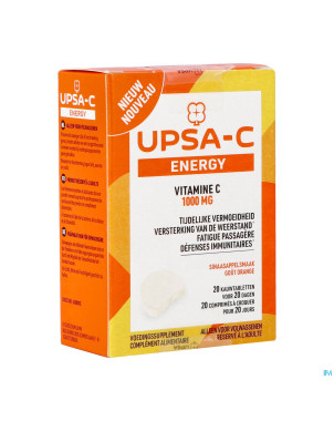 Upsa c energy 1000mg  comp croq. 20