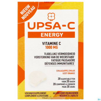 Upsa c energy 1000mg  comp croq. 20