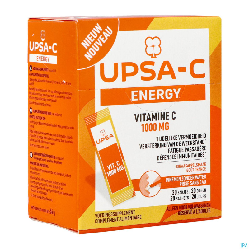 Upsa c energy 1000mg    sach 20