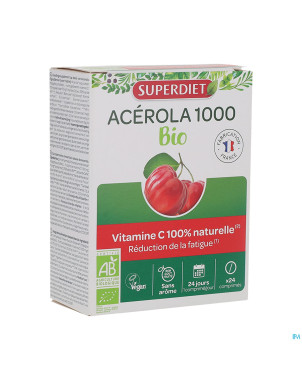 Superdiet acerola 1000 bio    comp croq. 24