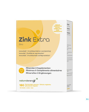 Natural energy zinc extra caps 180