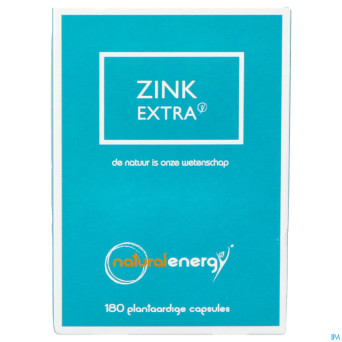 Natural energy zinc extra caps 180