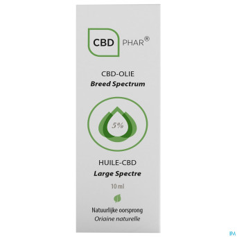 Cbd huile large spectre 5%    10ml cbd-phar