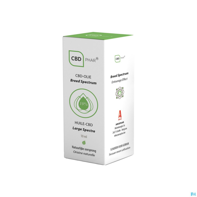 Cbd huile large spectre 10%    10ml cbd-phar