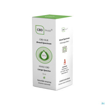 Cbd huile large spectre 20%    10ml cbd-phar