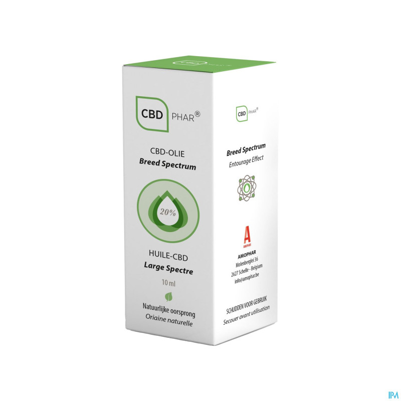 Cbd huile large spectre 20%    10ml cbd-phar