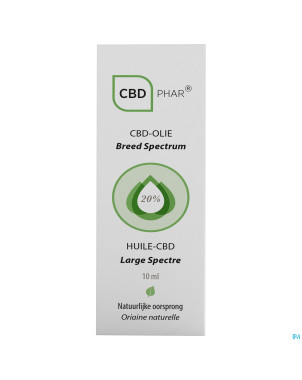 Cbd huile large spectre 20%    10ml cbd-phar
