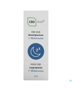 Cbd huile large spectre + melatonine 30ml cbd-phar