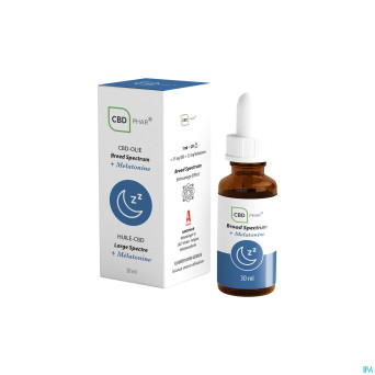 Cbd huile large spectre + melatonine 30ml cbd-phar