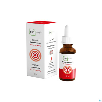 Cbd huile large spectre + curcumine 30ml  cbd-phar