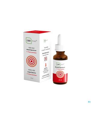 Cbd huile large spectre + curcumine 30ml  cbd-phar