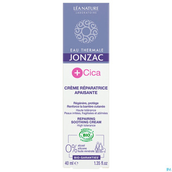 Jonzac cica creme reparatrice bio s/parfum 40ml