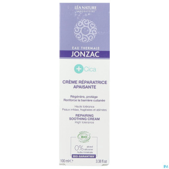 Jonzac cica creme reparatrice bio s/parfum 100ml