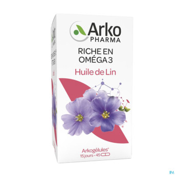 Arkogelules huile de lin    caps 45