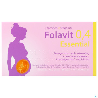 Folavit 0,4mg essential    comp 30 + caps 30 nf