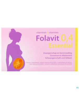 Folavit 0,4mg essential    comp 30 + caps 30 nf