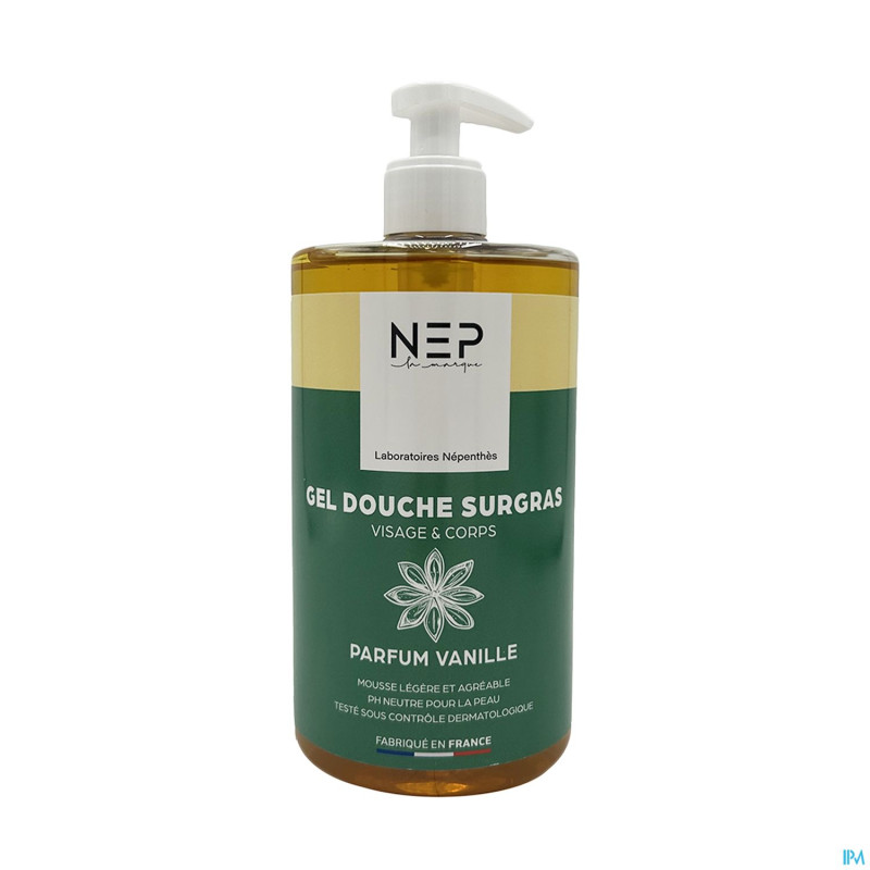 Nep gel douche surgras vanille    fl 750ml